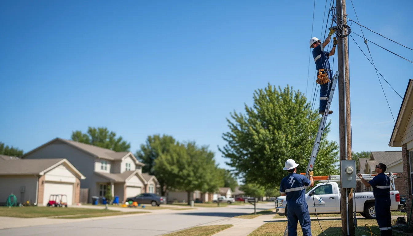Residential electrician providing installation services in Van Buren, IN